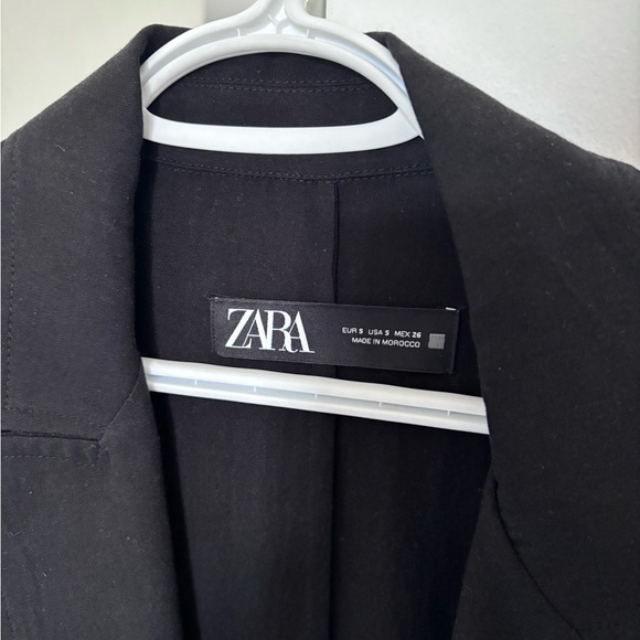 Zara Black Light Trench Jacket - Picture 4 of 6